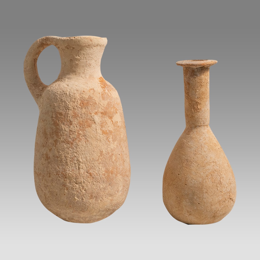 Lot of 2 Ancient Holy Land Pottery Vessels c.2000-100 BC. (1 of 3)
