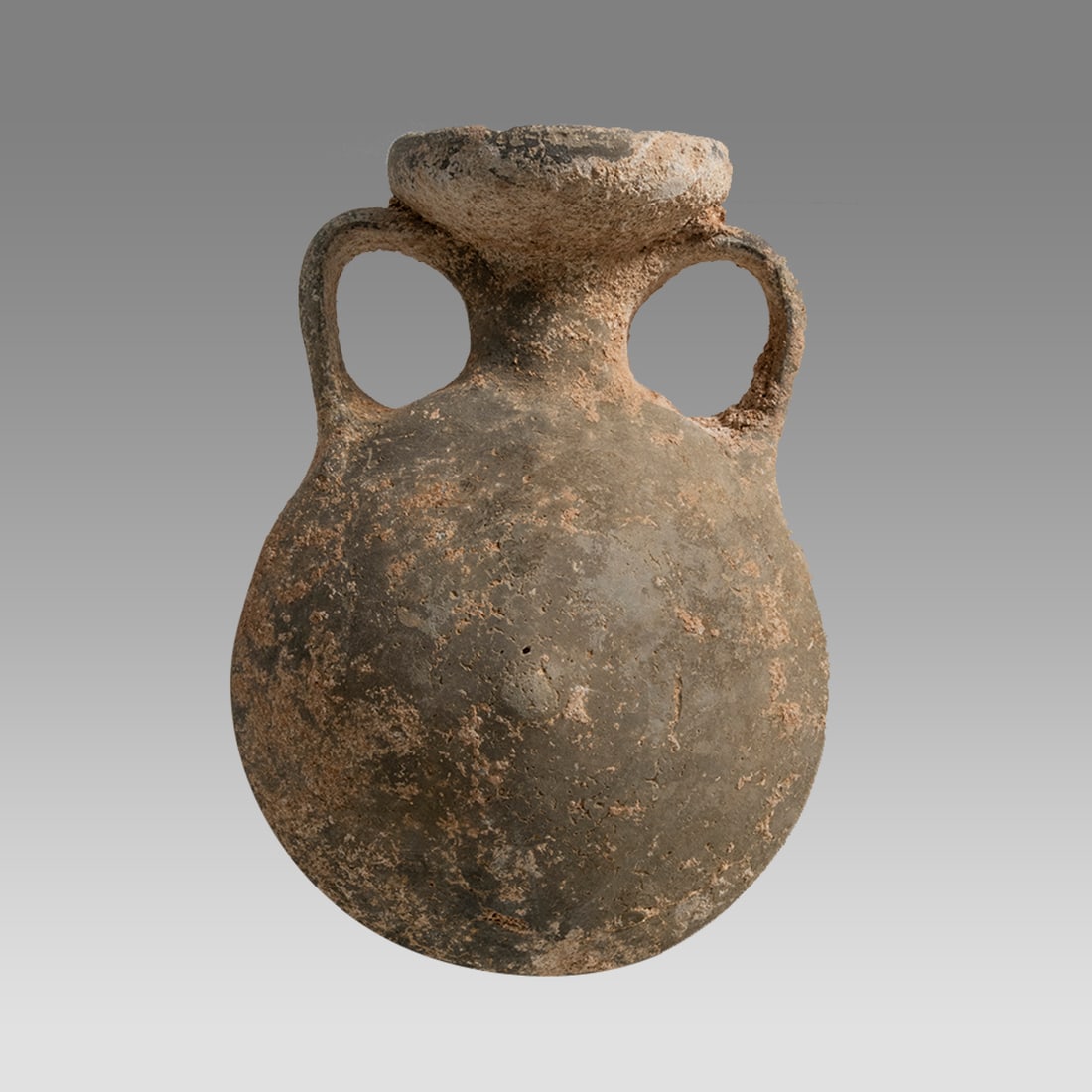 Ancient Holy Land, Roman Pottery Flask c.1st-2nd century AD. (1 of 2)