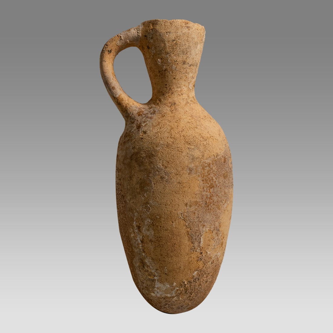 Ancient Holy Land, Bronze Age Pottery Jug c.2000 BC.: Ancient Holy Land, Bronze Age Pottery Jug c.2000 BC. Size 7 3/4 inches high. Fine single handled pottery jug. Ex Florida Collection. Acquired from Dr Arnold Saslow NJ.