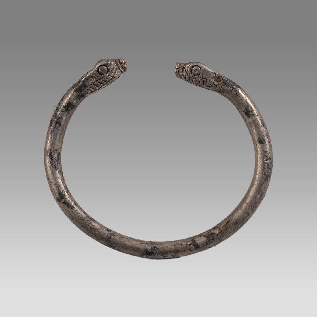 Ancient Roman Silver Snake Bracelet c.2nd century AD. (1 of 2)
