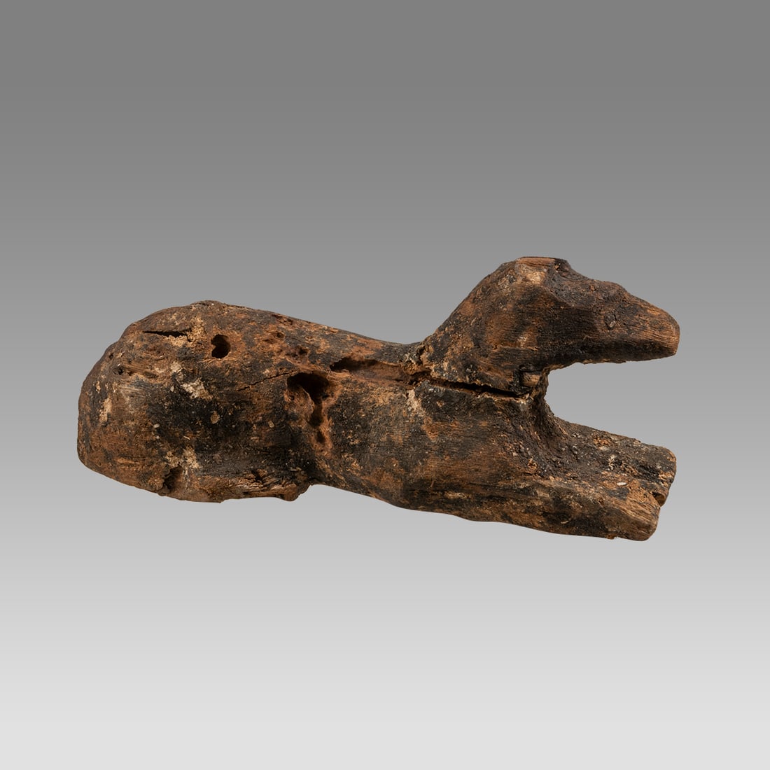 Ancient Egyptian Wood Anubis Late Period c.700 B.C. (1 of 2)