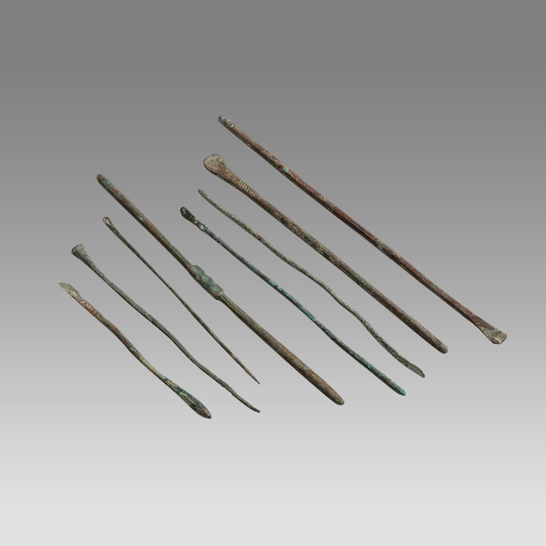 Lot of 6 Ancient Roman Bronze Medical Tools c.2nd century AD. (1 of 1)