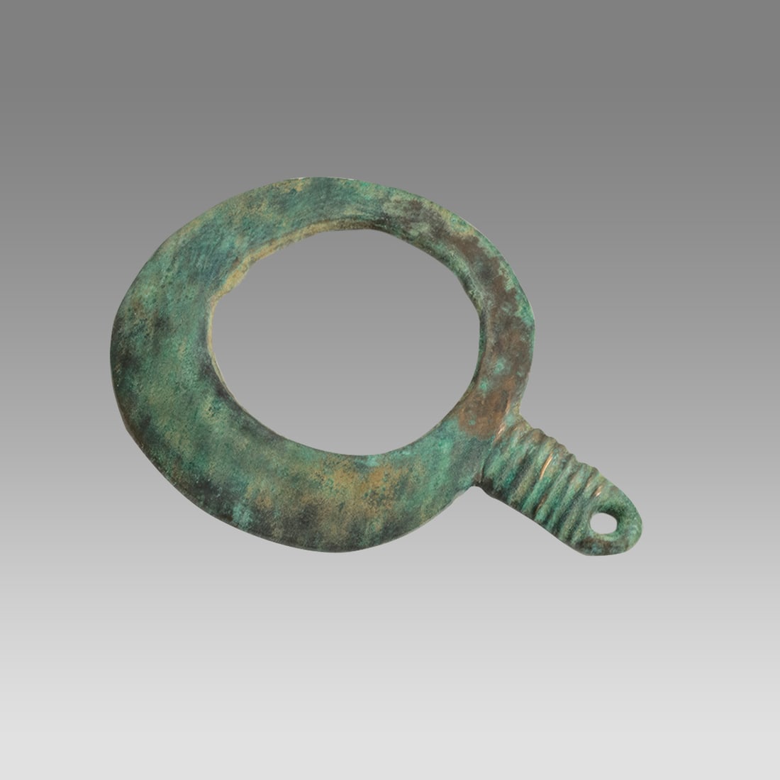 Ancient Europe Bronze Age Bronze Ring Ornament c.1200-900 BC. (1 of 2)