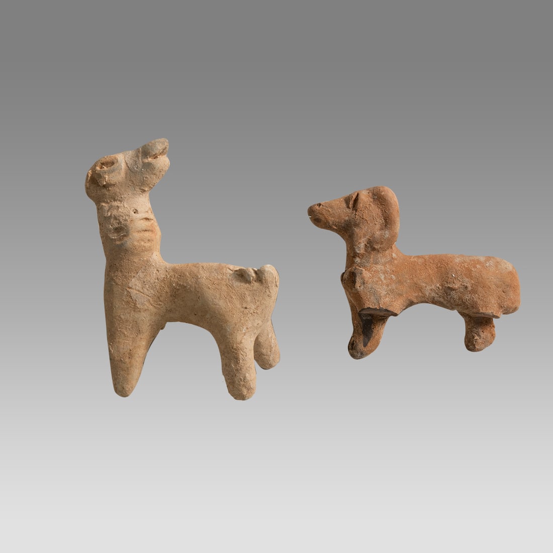 Lot of 2 Ancient Mesopotamian Terracotta Animals c.2000 BC. (1 of 2)