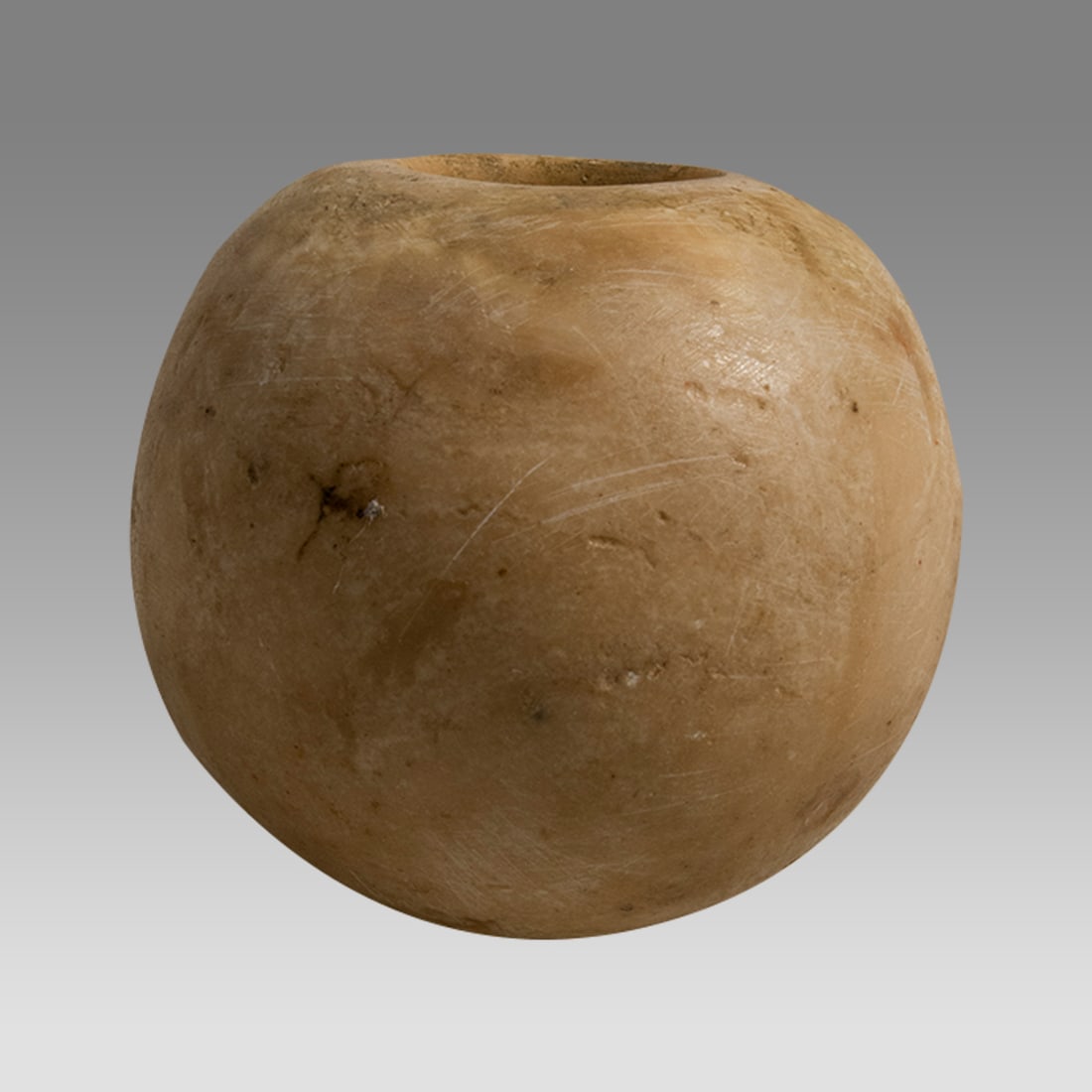 Ancient Egyptian Marble Mace Head Late Period c.700 B.C. (1 of 2)