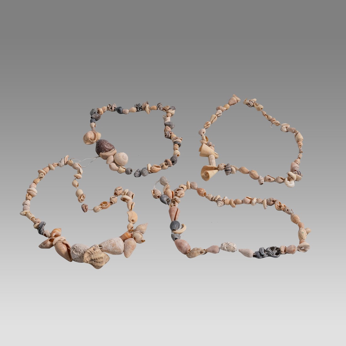 Lot of 4 Ancient Mesopostamian Shell Bead Necklaces c.3000 BC. (1 of 1)