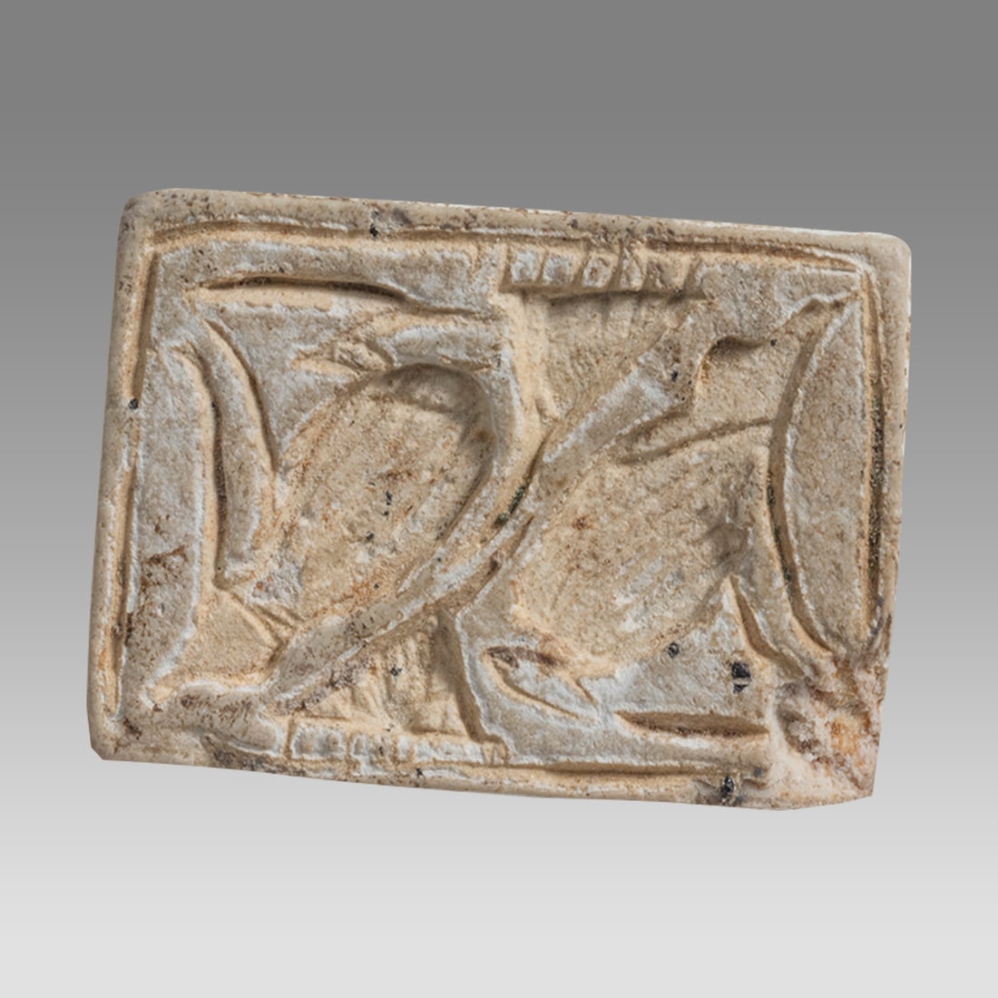 Ancient Egyptian Steatite stone Seal c.1500-1100 BCE. (1 of 2)