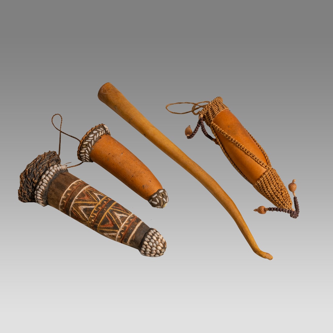 Lot of 4 Vintage Koteka Penis Groud Papua New Guinea. (1 of 2)