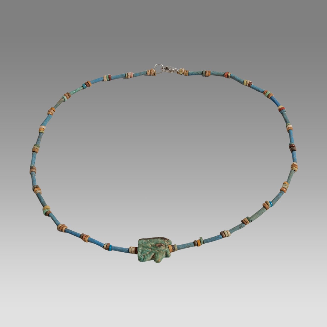 Ancient Egyptian Faience, Necklace c.300-50 BC. (1 of 1)
