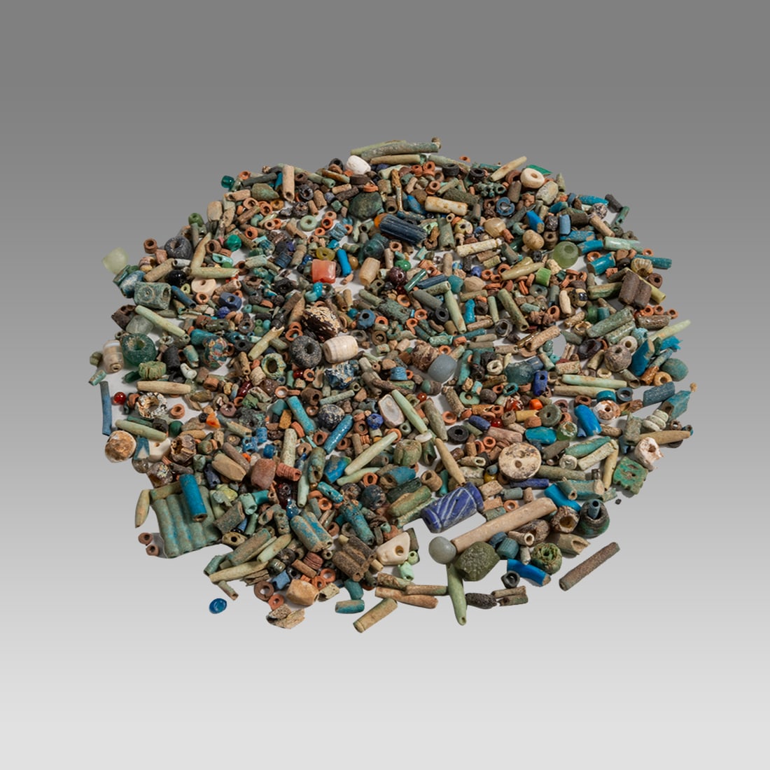 Lot of Loose Ancient Egyptian Faience Mummy Beads c.300-30 BC. (1 of 1)