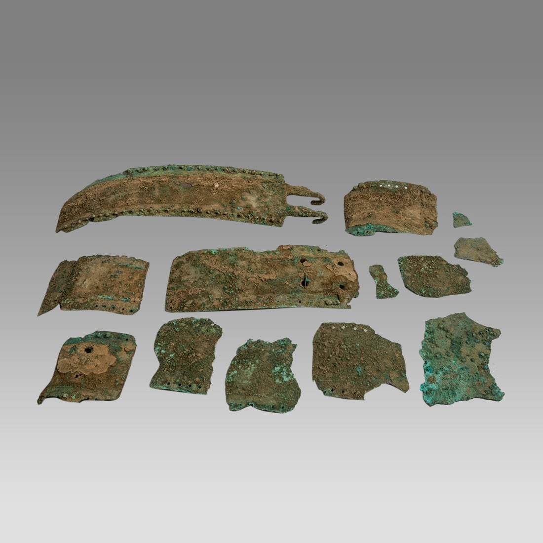 Ancient Samnite Bronze Warrior Belt fragments c.1st millennium BC. (1 of 1)