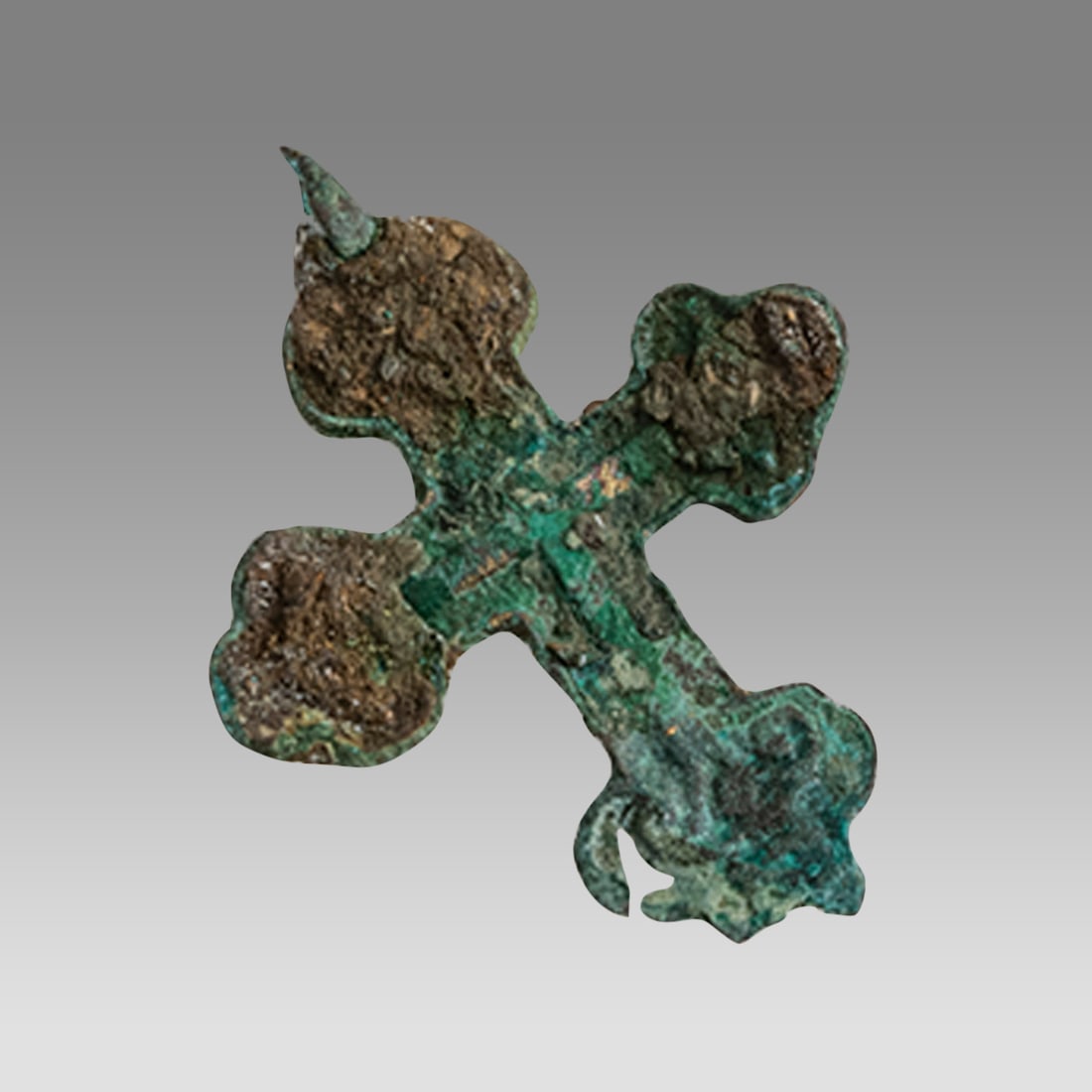 Medieval Bronze Small Cross c.1200-1400 AD. (1 of 1)