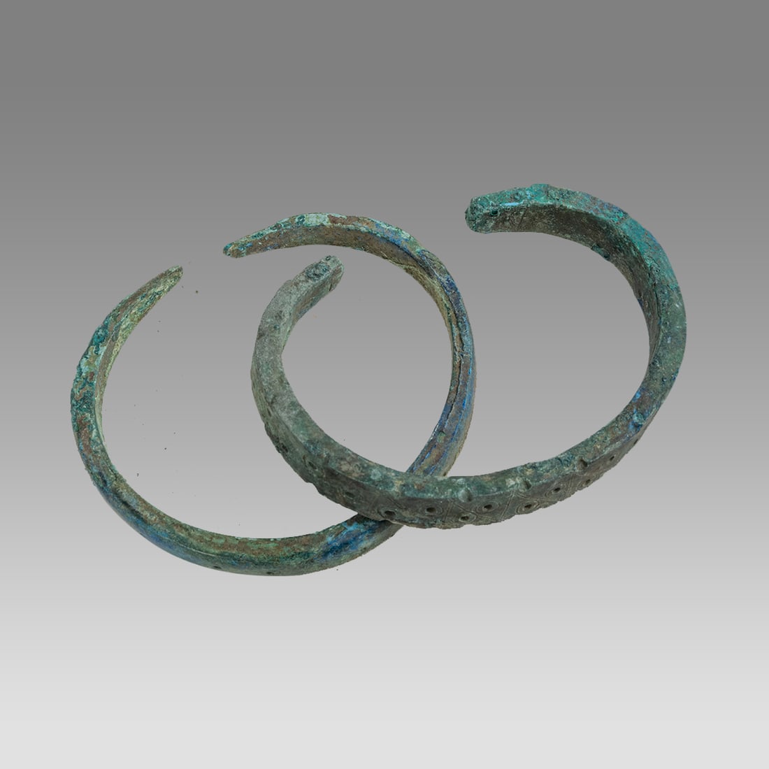 Ancient Viking Ophidian Bronze Bracelets c.800-1200 AD. (1 of 1)