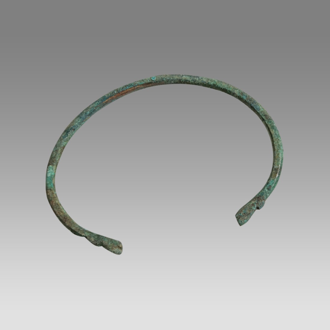 Ancient Viking Dragon Head Bronze Bracelets c.800-1200 AD. (1 of 1)
