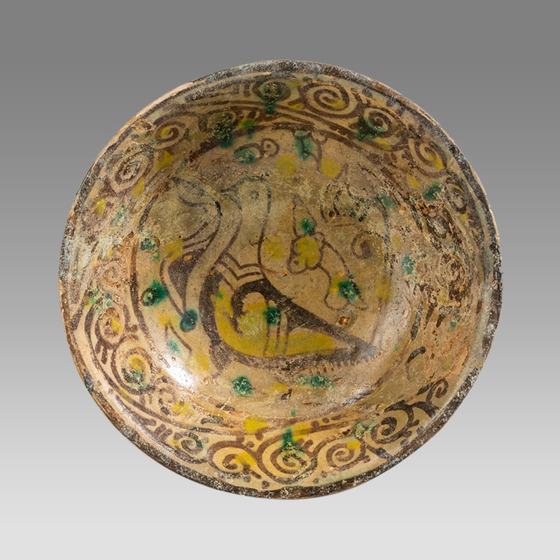 Islamic, Nishapur Ceramic Bowl c.9th century AD. (1 of 3)