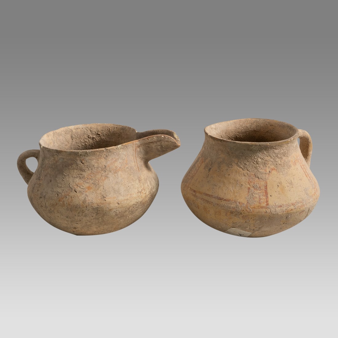 Lot of 2 Near Eastern Pottery Vessels c.1000 BC. (1 of 3)