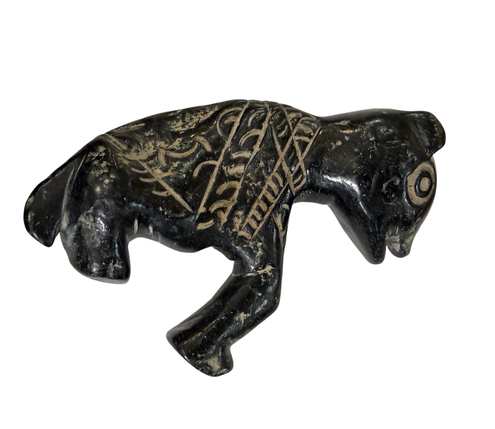 Mesopotamian Style carved Stone Animal. (1 of 2)