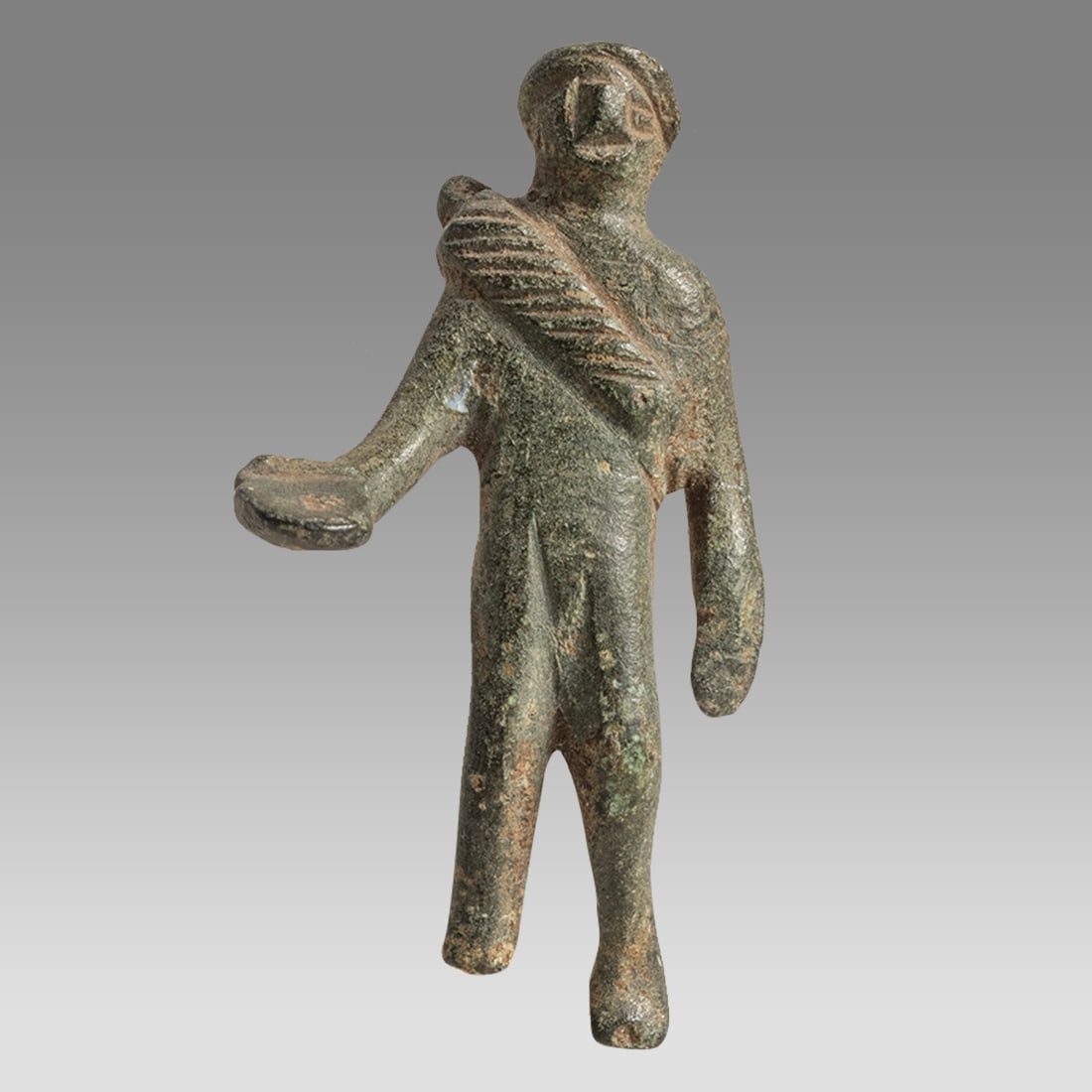 Ancient Roman Bronze Figure Of Herakles c.1st century AD. (1 of 2)