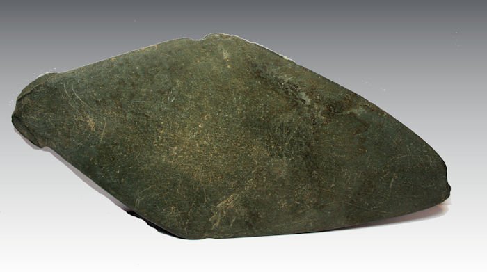 Ancient Egyptian Palette Depicting a Fish Predynastic: Ancient Egyptian Palette Depicting a Fish. Egypt. Predynastic, early Naqada II, ca. 3650–3500 B.C.Size: 5 3/8 inches length x 2 5/8 inches (13.6 cm)Very Unusual Stone palette. Condition: chipped on 