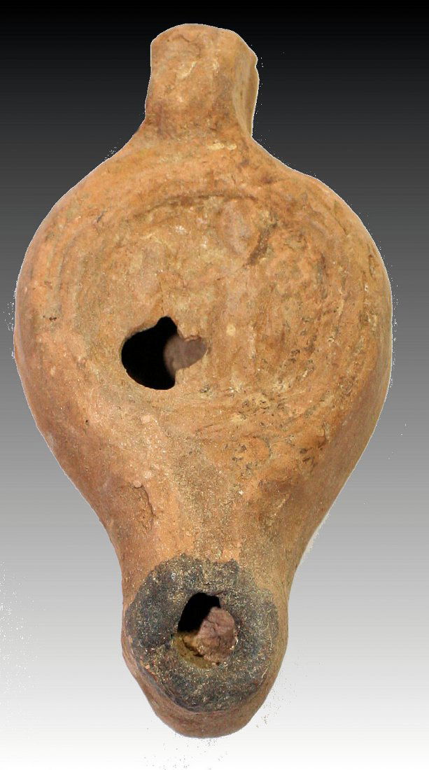 Ancient Holy land Roman Empire Terracotta Oil Lamp Eros (1 of 2)
