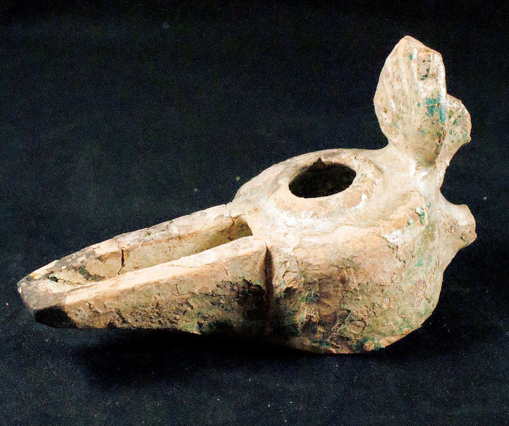 Ancient Islamic Persian, Ceramic Oil  Lamp c.14th c. AD (1 of 1)