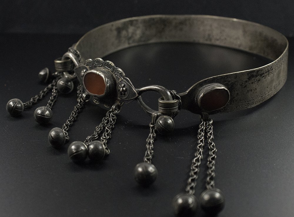 Turkman Silver Dress Ornament Tiara c.19TH Century. (1 of 1)