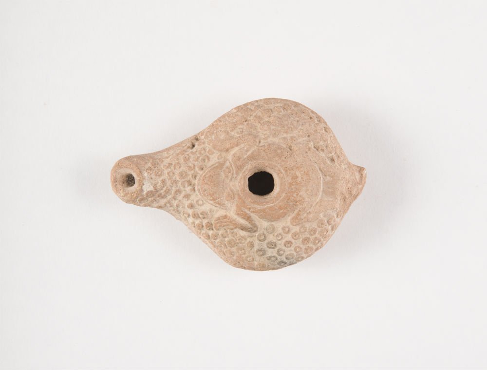 Ancient Roman Egyptian Terracotta Frog Oil Lamp c.200 A (1 of 2)