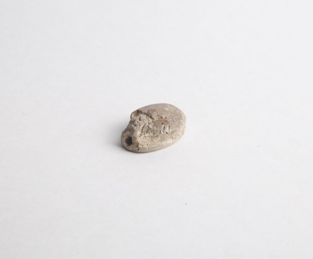 Ancient Egyptian Faience Scarab Ca. 1500-30 B.C. (1 of 2)