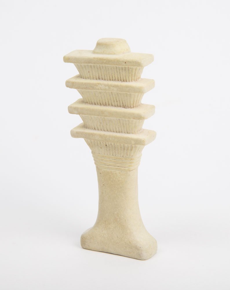Ancient Egyptian Faience Djed-Column Amulet, 664-525 BC (1 of 2)