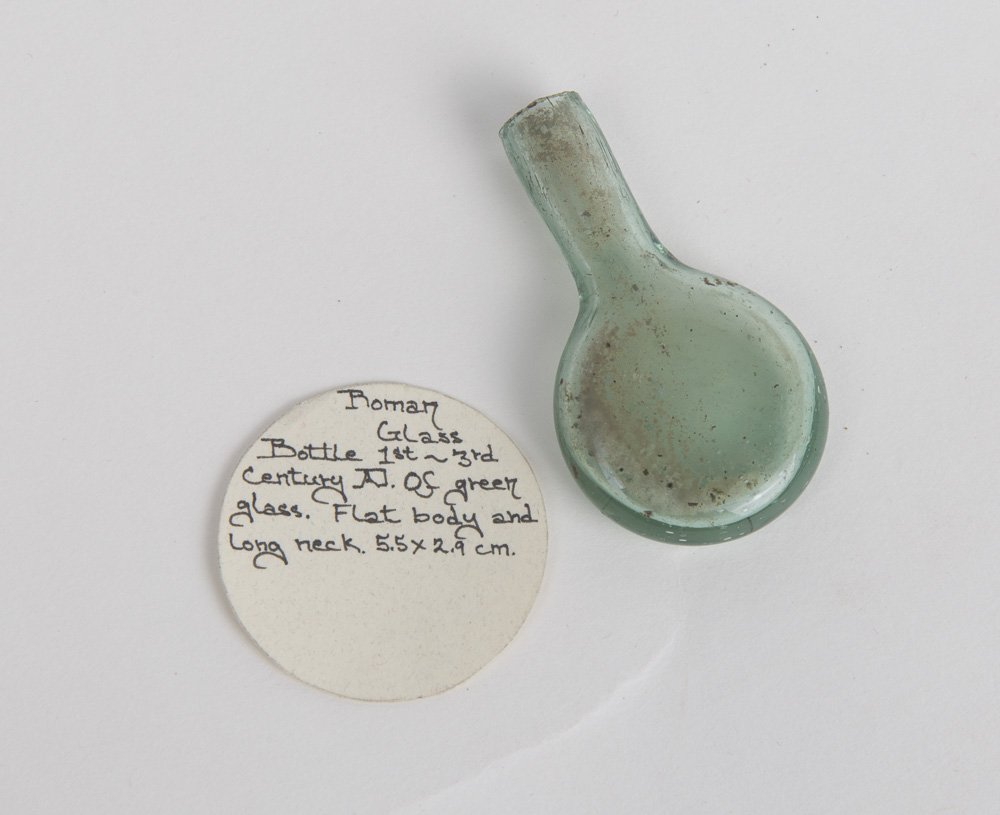 Ancient Roman Miniature Glass Flask Ca. 2nd-3rd cent AD (1 of 1)