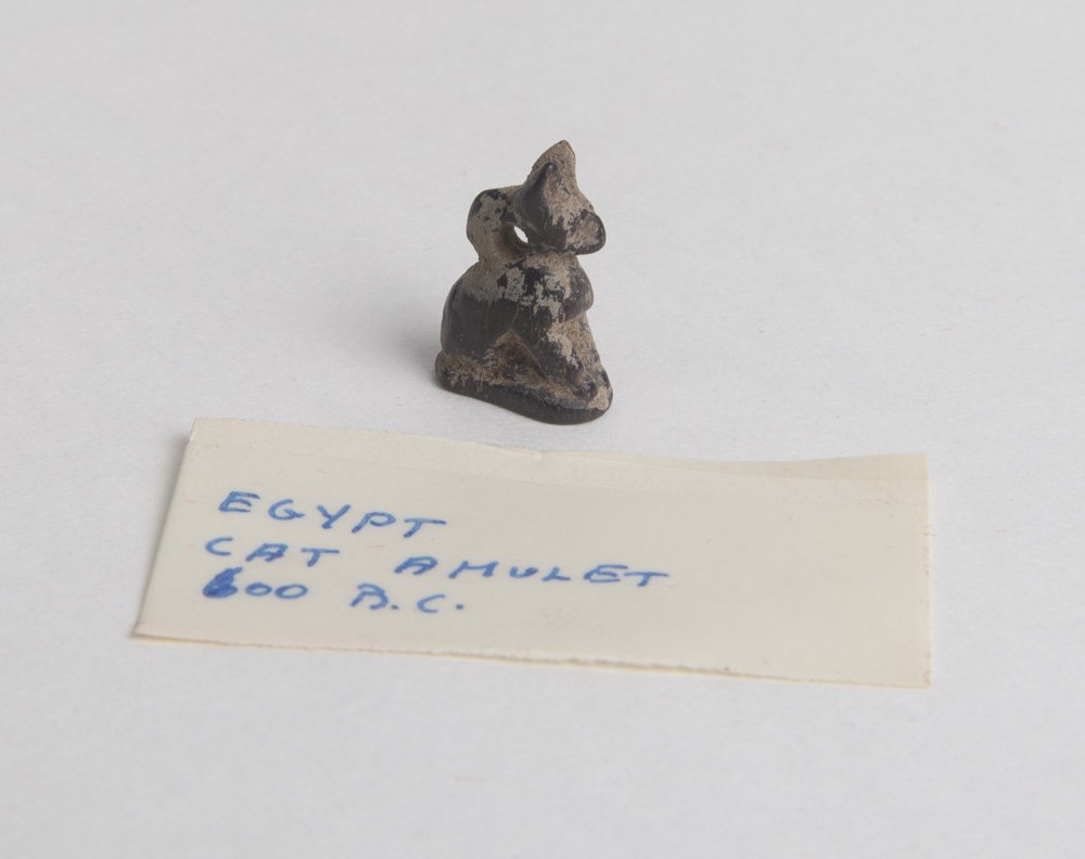 Ancient Egyptian Stone Cat Bastet amulet Ca. 600 BC (1 of 2)