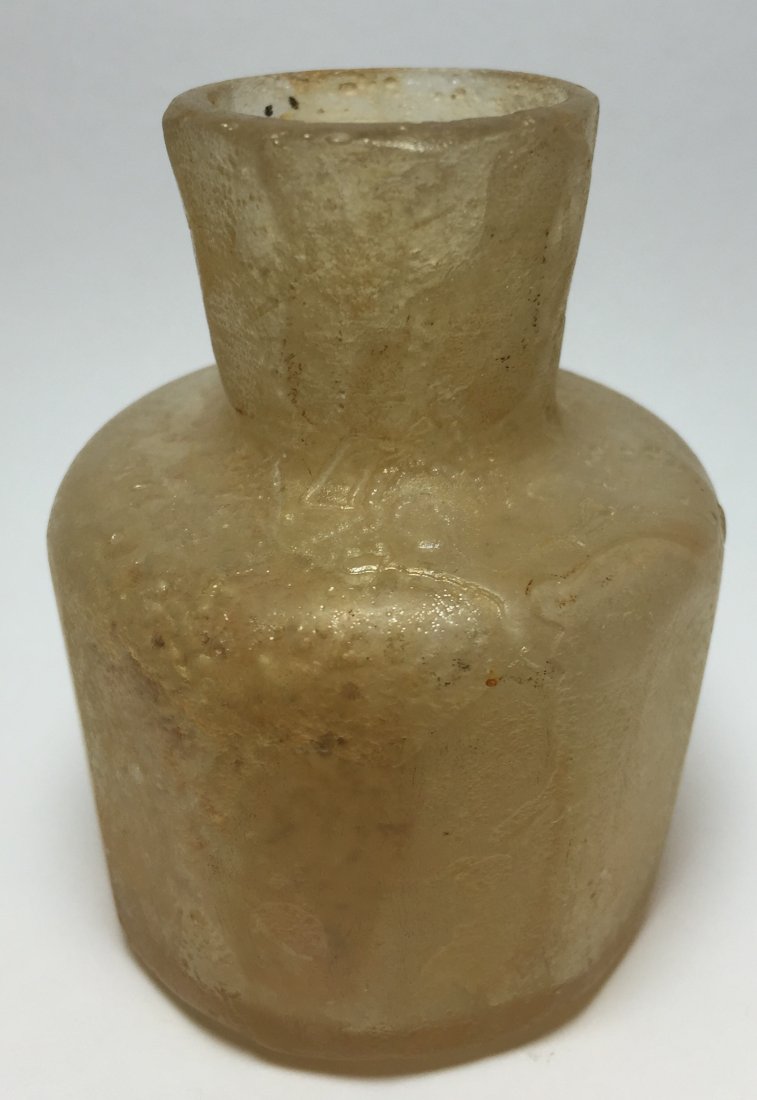 Ancient Islamic Glass Jar  c.8th-9th century AD (1 of 2)