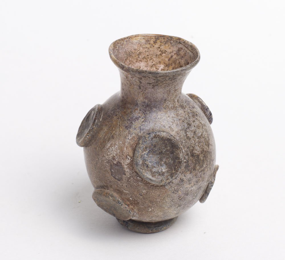 Ancient Roman Glass Jar c.4th-5th cent AD. (1 of 2)