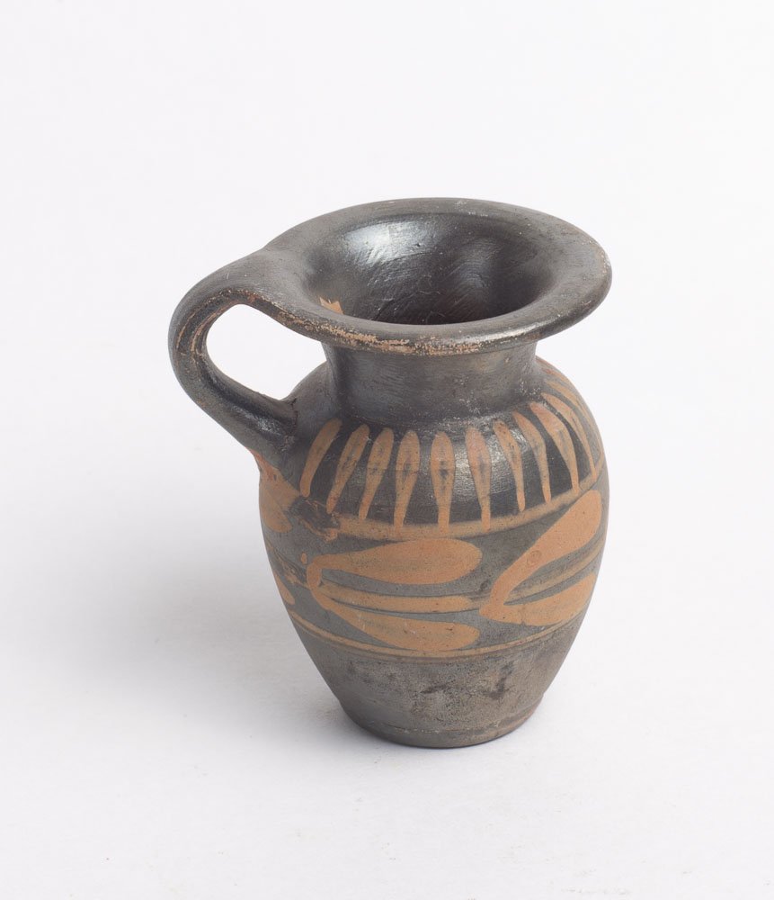 Ancient Apulian Pottery Miniature Jug c.4th cent BC (1 of 2)
