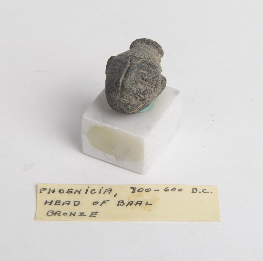 Ancient Phoenician Bronze head of BAAL c.8th cent BC (1 of 2)