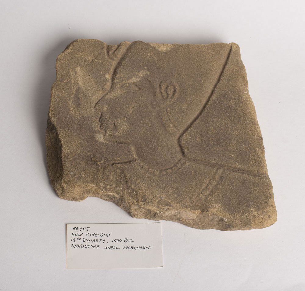 Ancient Egyptian Sandstone Wall Fragment New Kingdom (1 of 2)