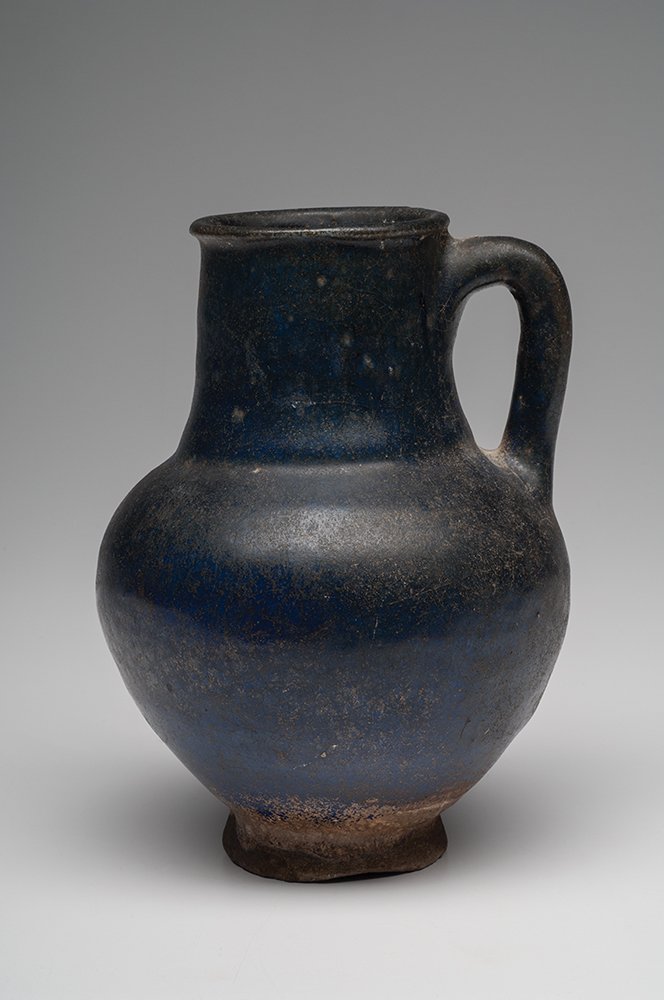 Persian Cobalt Blue Glazed Pottery Vessel c.12th cen AD (1 of 4)