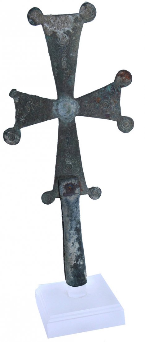 Ancient Byzantine, Bronze Cross 7th-10th century AD (1 of 1)