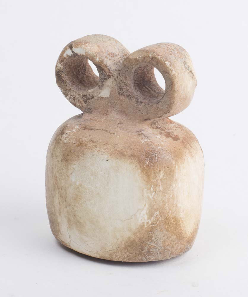 Ancient tell brak WHITE STONE eye idol c.4TH MILLENNIUM (1 of 2)