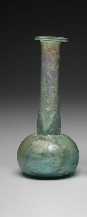 Large Ancient Roman Glass Bottle c.1st-2nd cent AD. (1 of 4)