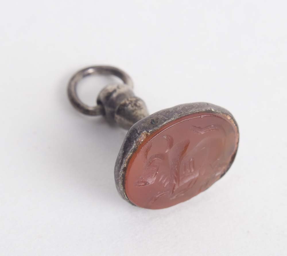 Ancient Sasanian Agate Stone Stamp Seal c.600 AD (1 of 1)