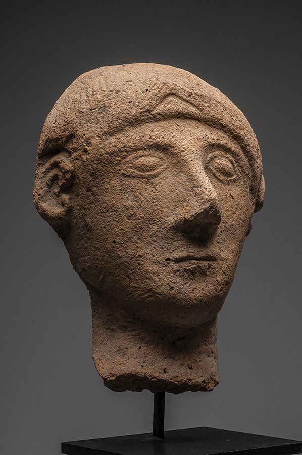Etruscan Pottery Votive Head of a Man Ca. 6th cent BC (1 of 4)