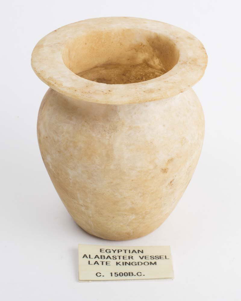 Ancient Egyptian Alabaster Vessel New Kingdom c.1200 BC (1 of 2)