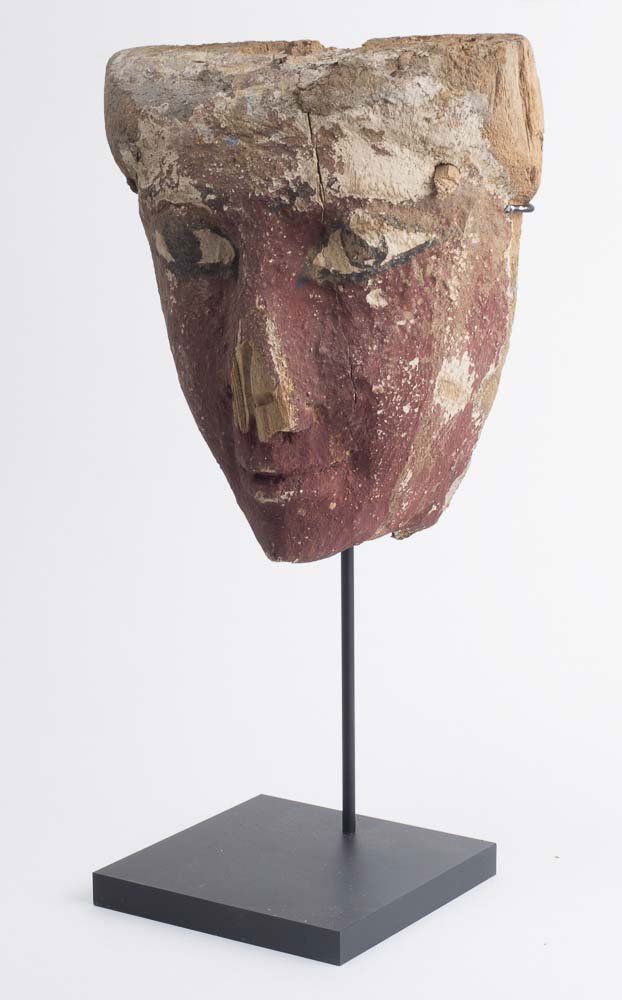 Ancient Egyptian Mummy Wood Mask late Period c.620 BC (1 of 2)