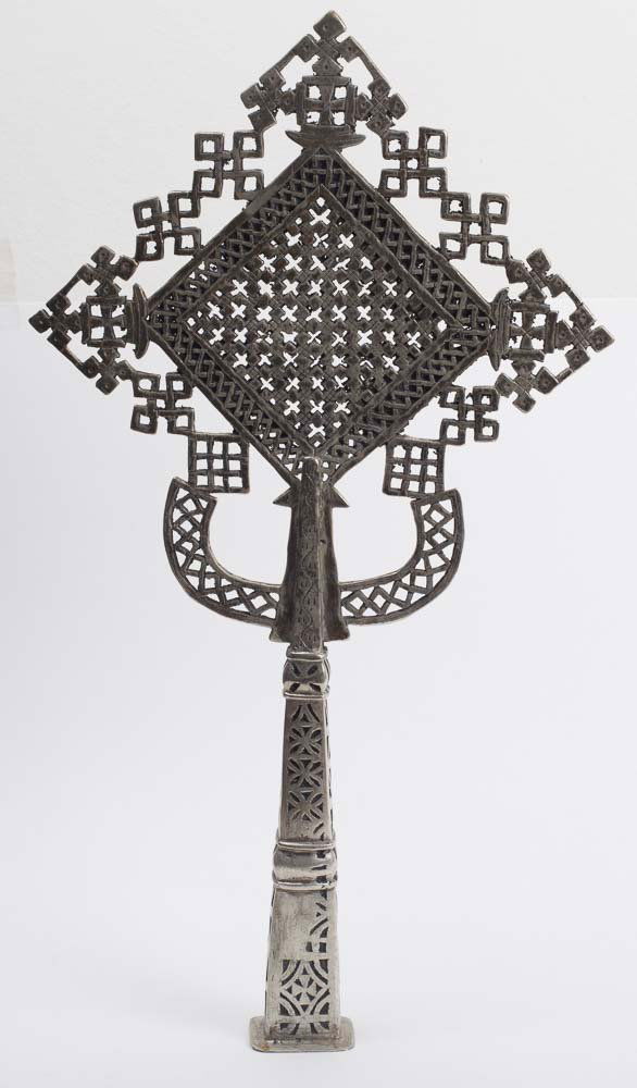 Large Coptic Silver Gilt Copper Cross (1 of 1)