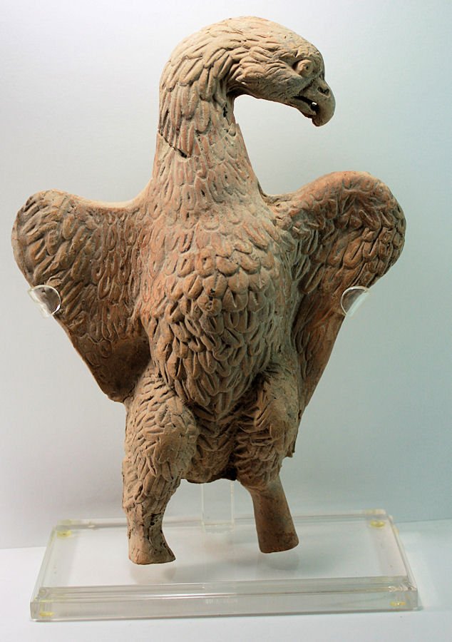 Ancient Roman Pottery Plaque of an Imperial Eagle c.1st (1 of 4)