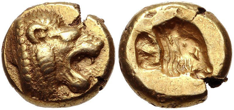 LESBOS, Mytilene. c.521-478 BC. EL Hekte – Sixth Stater (1 of 1)