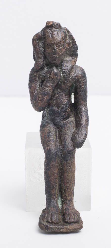 Ancient Egyptian Bronze figure of Harpocrates c.600 BC (1 of 3)
