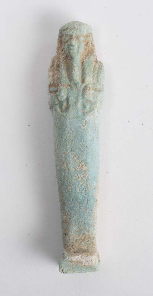 Ancient Egyptian Blue Faience Ushabti c.600 BC. (1 of 2)