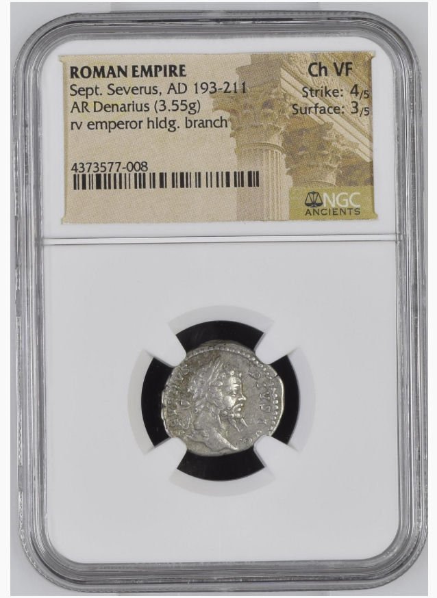 Roman Empire AR Silver Denarius Sept. Severus, AD 193-2 (1 of 2)